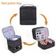 thumbnail image 5 of Bolsa organizadora de esmaltes de uñas, estuche de doble capa para guardar esmaltes y secador de uñas, con capacidad para 30 frascos (15 ml) (negro), 5 of 5