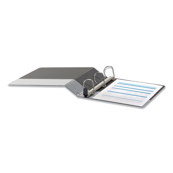 1PC Universal Deluxe Easy-to-Open D-Ring View Binder, 3 Rings, 2\" Capacity, 11 x 8.5, Black