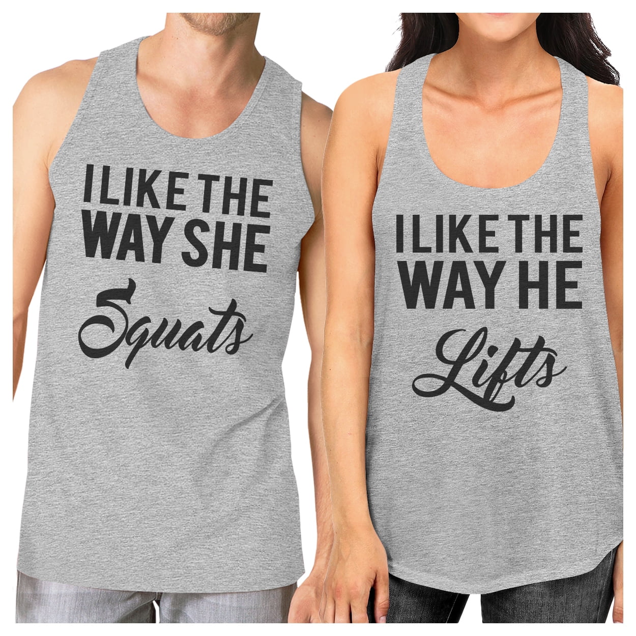 I Like The Way He Lifts Womens Gym Tank. Mens Gym Shirt I Like The Way She Squats Couples Workout Shirts His and Hers Workout Shirts
