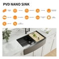 thumbnail image 6 of 33 inch Gunmetal Black Stainless Steel  18-Gauge Single Bowl Farmhouse Workstation Kitchen Sink, 6 of 7