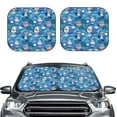 thumbnail image 2 of Balery 2 Piece Watercolor Ships Car Windshield Sun Shade|Foldable Front Windshield Shade for Car Front Window for Most Sedans SUV Truck-Medium, 2 of 7