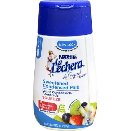 LA Lachera Flavored Syrup Sweetened Condensed Milk, 15.8 oz