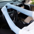 thumbnail image 4 of 2 pairs of summer sunscreen breathable ice silk extended two-finger glove arm sleeves, 4 of 5