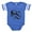 Royal Blue, variant on CafePress - Gothic Skull Initial L - Cute Infant Baby Football Bodysuit