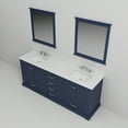 thumbnail image 6 of Dukes 80 in W Navy Blue Double Vanity, White Quartz Top, Faucet Set, and 30 in Mirrors, 6 of 9