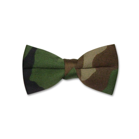 COVONA Men's Dark Green Army Camouflage BOWTie Military Men's Bow Tie