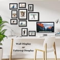thumbnail image 3 of Povrgive 10 Pack Multi Sizes Picture Frames Collage Family, Real Glass Gallery Wall Frame Set, Black, 3 of 8