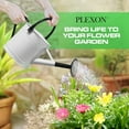 thumbnail image 6 of Plexon 1 Gallon Watering Can Metal, White Garden Metal Watering Can Outdoor, Indoor Metal Watering Can, Large Gardening Watering Pot, Black Galvanized Steel Handles and Removable Spray Spout, 6 of 7