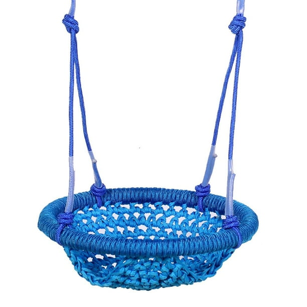 Swing Seat Adjustable Rope HandKnitting Round Children Swing Chair