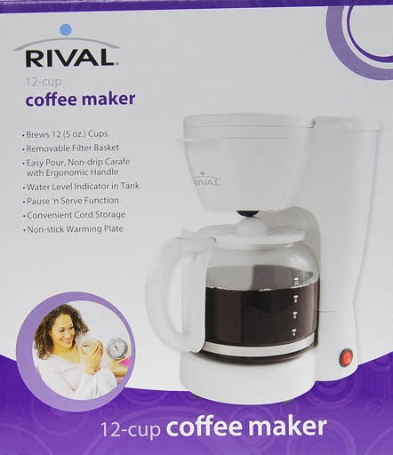 Rival 12cup White Coffee Maker