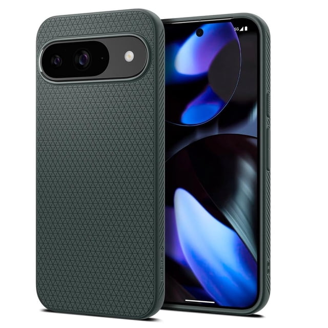 Spigen Funda Liquid Air para Pixel 9/9 Pro 2024 Verde Militar