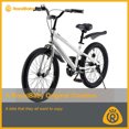 thumbnail image 4 of RoyalBaby Freestyle 20 Inch Kids Bike with Kickstand & Water Bottle, White, 4 of 12