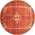 thumbnail image 1 of Ahgly Company Indoor Round Persian Orange Traditional Area Rugs, 4' Round, 1 of 1