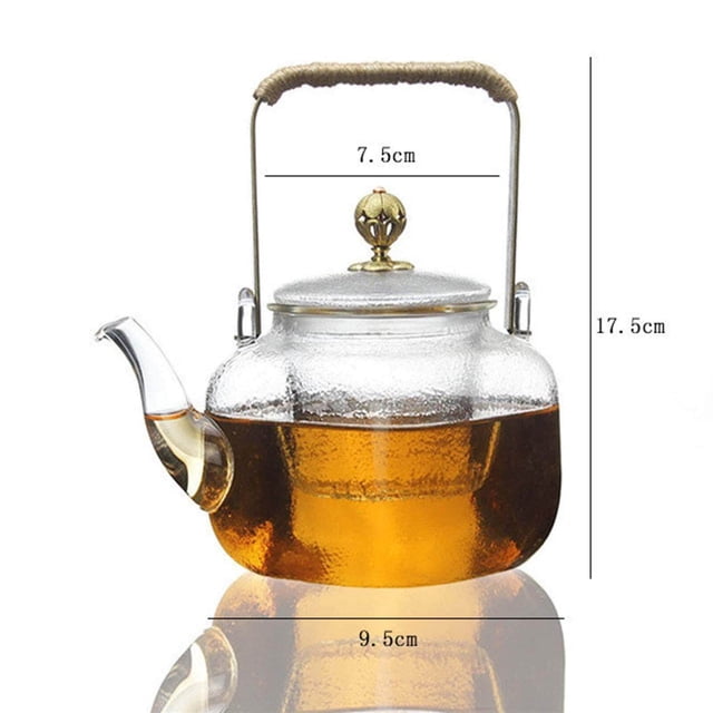 ziyahi Tea Maker Set with Strainer Glass for Teapot Kettle Loose Tea Brewer Restaurants Teahouses