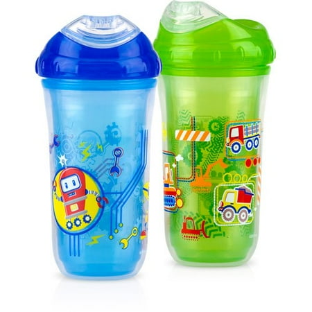 Nuby Insulated Cool Sipper Soft Spout Sippy Cup - 2 pack