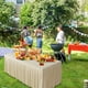 thumbnail image 5 of Manteles, cubierta para mesa de picnic, cubierta de mesa rectangular de plástico grande, mantel de tela fácil de limpiar, mantel de fiesta que cubre el rectángulo, 5 of 6