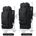 thumbnail image 2 of Mochila Lizbin para Camping y Senderismo 100L Resistente al Agua Negra, 2 of 7