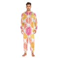 thumbnail image 3 of FORMRS Onesies Pajama for Adults Unisex Hoodie Winter Jumpsuit One Piece Sleepwear, Sizes S-2XL, Orange Grapefruit Slices, 3 of 7
