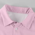 thumbnail image 7 of WTOBBY Men's Classic Button-Down Long Sleeve Shirt in Loose Fit, Timeless Design for Casual and Business Casual Occasions and Comfort,Pink 3XL, 7 of 7