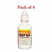 Major Pharmaceuticals Deep Sea Saline Nasal Moisturize Spray, 1.5oz, 4-Pack