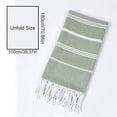 thumbnail image 3 of Beach Towel With Tassels 8 Colors Available Striped Quickly Dry Lightweight Bath Towel For Travel Swimming Pool Camping Picnic, 3 of 6