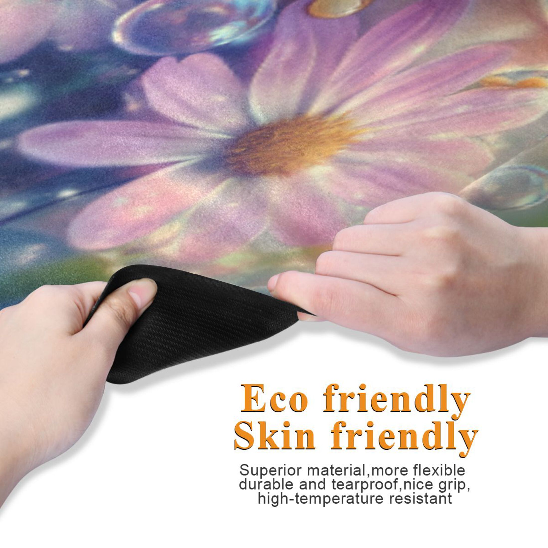 BZSMCE Yoga Mat Women Fitness Mat Frog & Flower Pattern