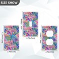 thumbnail image 7 of Yayeee Duplex Wall Plate 1-Gang 4.5"x2.7" Home Receptacle Light Switch Decorative Outlet Cover, Gradient Starfish Pattern, 7 of 7