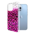 thumbnail image 2 of FINCIBO Soft TPU Clear Case Slim Protective Cover for Apple iPhone 13 Pro 6.1" 2021 (NOT FIT iPhone 13 mini 5.4"/iPhone 13 6.1"/iPhone 13 Pro Max 6.7" 2021), Pink Glitter With Black Pink Leopard, 2 of 3