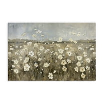 Stupell Industries Prairie Wildflower Meadow Landscape Painting Gallery Wrapped Canvas Art Print Wall Art, 24 x 16