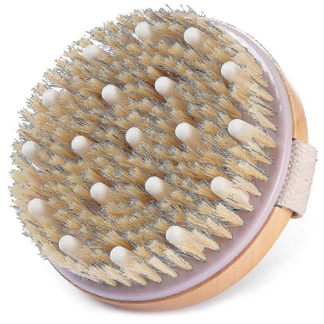 2025 Dry Body Brush Exfoliating Body Scrubber With Massage Nodules