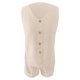 thumbnail image 5 of Conjunto de pantalones cortos de verano para mujer: top sin mangas abotonado con pantalones cortos de 7,5 cm, color liso, tejido ligero, lavable a máquina, 5 of 5