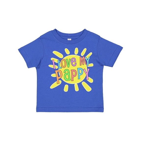 Inktastic I Love My Pappy Sun and Rainbow Letters Boys or Girls Toddler T-Shirt