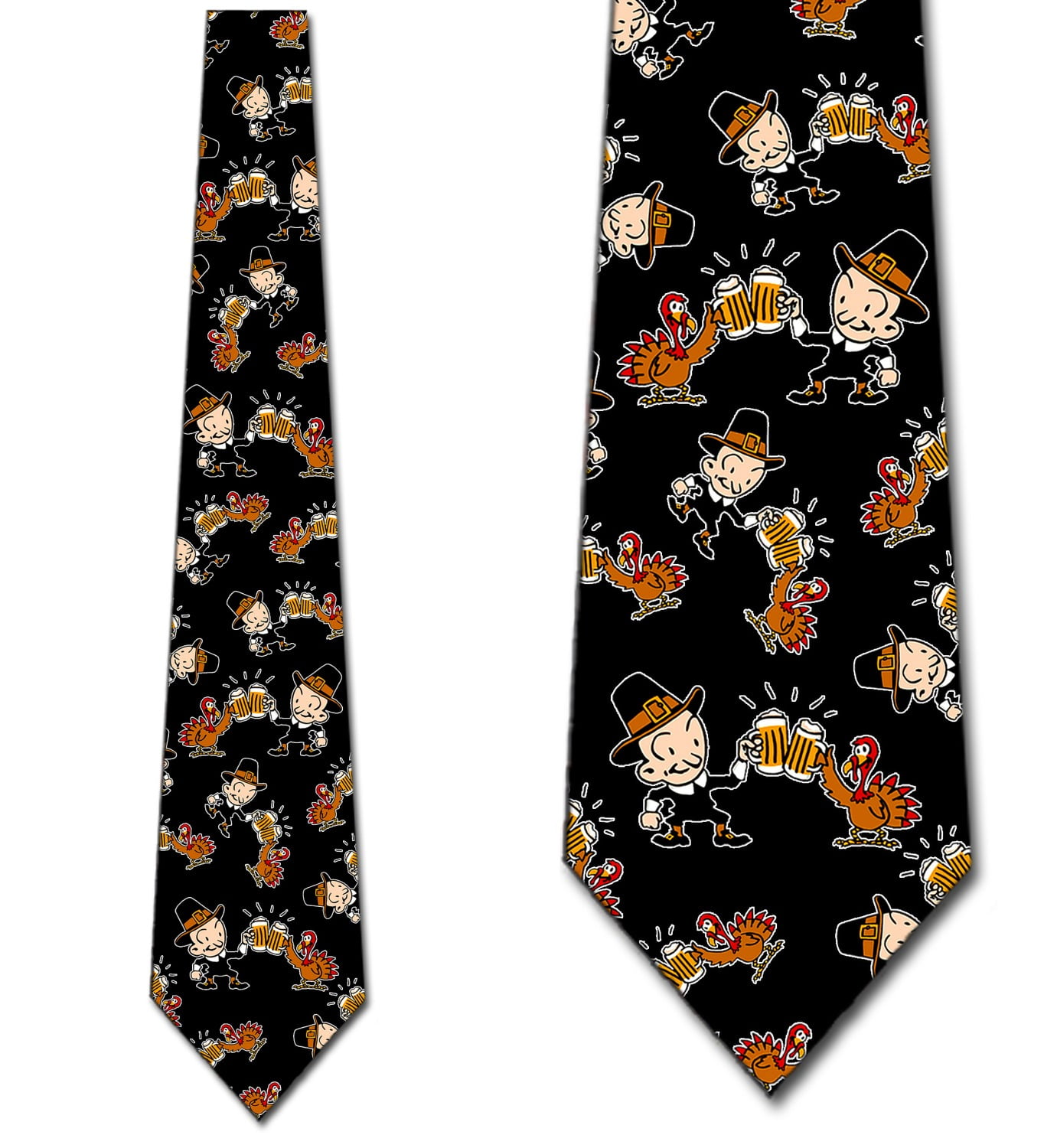 Autumn Leaves Tie Mens Fall Neckties by Three Rooker