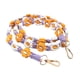 thumbnail image 2 of Cordón para teléfono móvil tejido con flores, correa para bolso cruzado, llavero de macramé Estilo B, 2 of 9