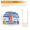 thumbnail image 4 of Yayeee Napkin Holder for Table Kitchen Paper Tissue Organization, Red Sailboats, 4 of 8