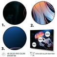 thumbnail image 3 of Designart "The Ocean s Glow Illuminated by Jellyfish I" Animals Floater Framed Wall Art Living Room, 3 of 7