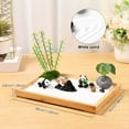 thumbnail image 3 of HLONK Room Decor with Green Sand Pretty Multipurpose Panda Zen Gardens Rake Decor Relaxing Mini Zen Garden Kit Creative Panda Zen Garden Rake Decor for Office Desk, 3 of 11