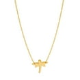 thumbnail image 1 of Collier Pendentif Mini Libellule en Or Jaune 14K, Ajustable de 16 Pouces à 18 Pouces, 1 of 1
