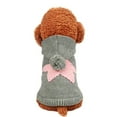 thumbnail image 6 of Reheyre Winter Autumn Pet Dog Warm Knitted Sweater Clothes Coat Costume Hooded Apparel, 6 of 8