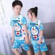 thumbnail image 1 of Pijamas de verano para niños, conjunto de Top, camisetas y pantalones cortos, a la moda, novedad, 1 of 4