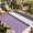 Gray Purple, variant on Blue Brown Morocco Outdoor Rug for Patio/Deck/Porch, Non-Slip Large Area Rug 4 x 6 Ft, Geometric Stripes Aqua Stitching Indoor Outdoor Rugs Washable Area Rugs, Reversible Camping Rug Carpet Runner