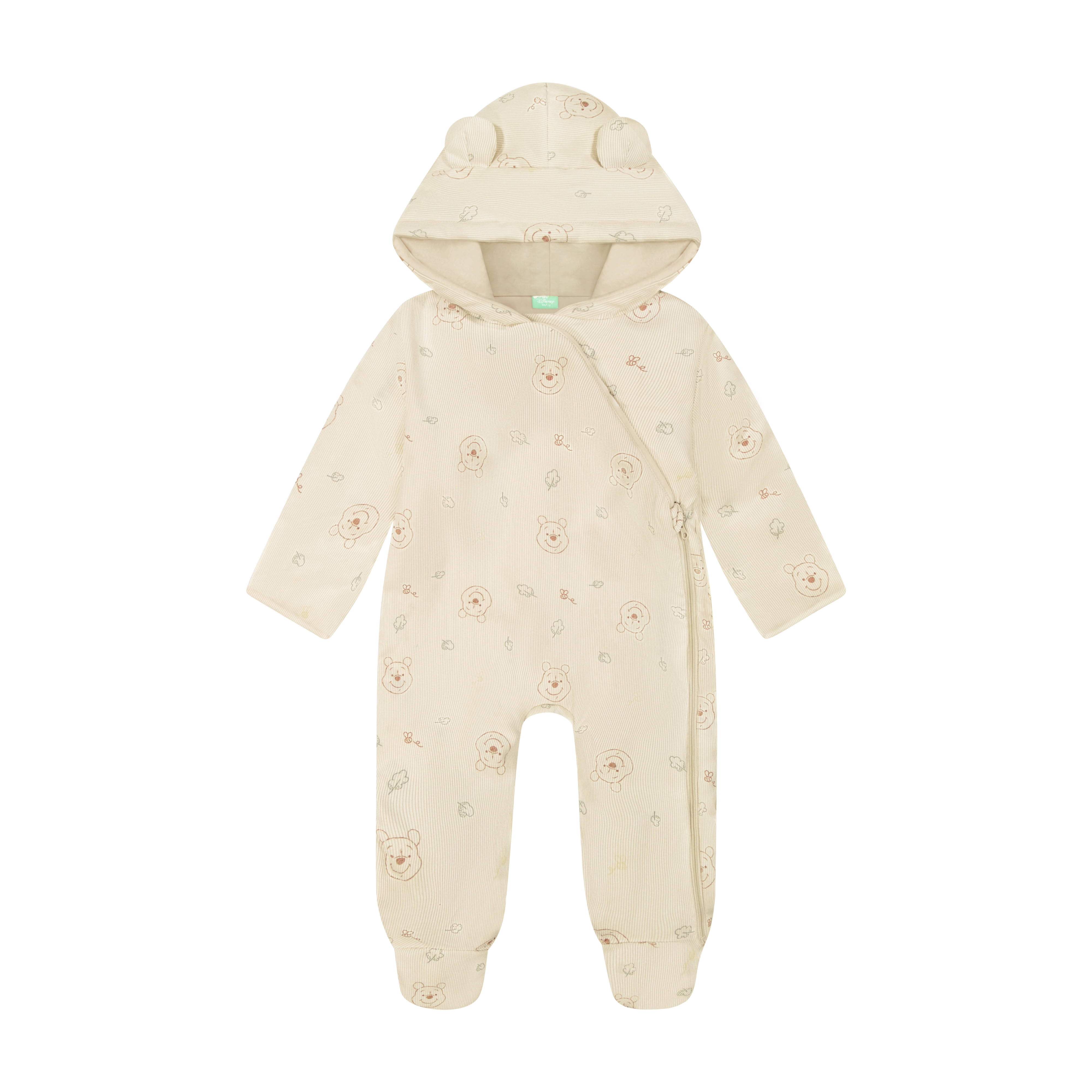 Character Baby Hooded Ribbed Pram Suit, Sizes 0-9 Months