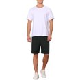 thumbnail image 2 of INSPIRE CHIC Business Shorts for Men's Pleated Front Summer Dress Chino Shorts Black 28, 2 of 4