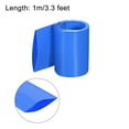 thumbnail image 3 of Heat Shrink Tubing 50mm Flat Width Pre Cut Heat Shrink Wrap Tube for Double 18650 1m Long Blue, 3 of 4
