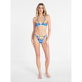 thumbnail image 2 of No Boundaries Blue Dolphin Triangle Bikini Swim Top, Women's XXS-XXL, 2 of 5