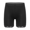 thumbnail image 2 of Xnihocha 6 Packs Girls Lace Trim Dance Safety Shorts Active Bike Shorts Under Dress Undershorts Black 3-4, 2 of 7