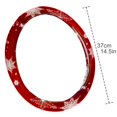 thumbnail image 4 of Snowflake 14.5 Inch Printing PVC Leather Car Wheel Cover, Steering Wheel Cover, Auto Accessories, 4 of 6