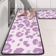 thumbnail image 2 of Kitchen Rugs Sets Of 2,Pink and Purple Of Leopard Print Anti Fatigue Kitchen Mat Rugs Non Slip Washable,Decorative Kitchen Floor Mats for Kitchen,Sink,Laundry,17"x47"+17"x47", 2 of 5