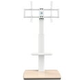 thumbnail image 7 of FITUEYES Universal Swivel Corner Television Stand with a Shelf, Wood White, 15.5'' W, 7 of 7