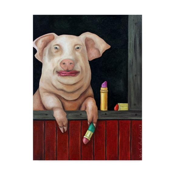 Trademark Fine Art 'Blind Date' Canvas Art by Leah Saulnier